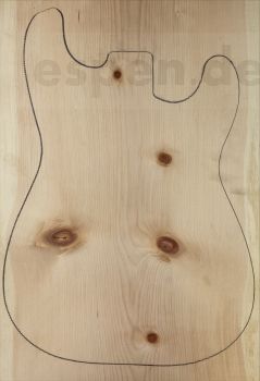 Body Swiss Pine, Unique Piece #013, 1-pc., 630 x 359 x 50mm